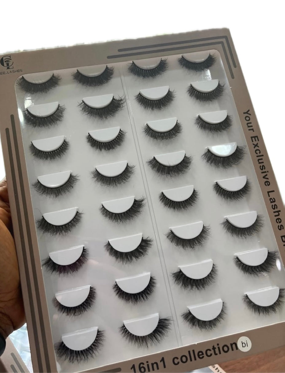 Faux cils luxe Chee_lashes - Coffret 16 paires