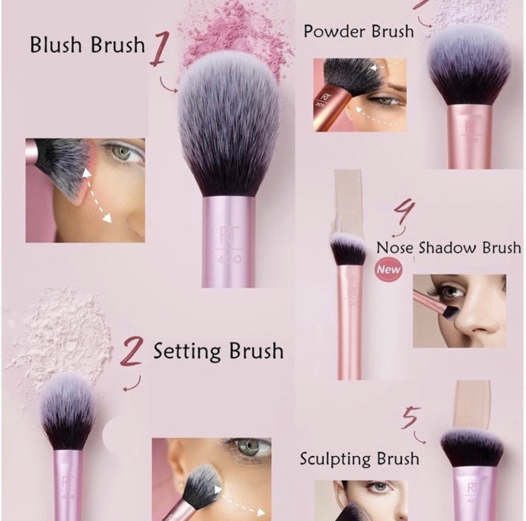 Kit pinceaux Face essentials - Real Techniques