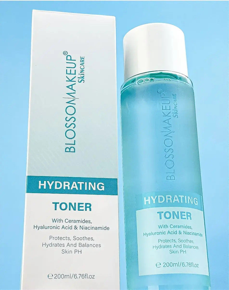 Toner Hydratant Visage – Céramides, Acide Hyaluronique & Niacinamide | Blossomakeup