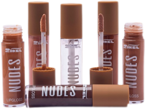 Palette de 6 gloss nudes – Teintes naturelles et brillantes de Zikel